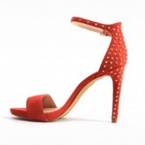 Vince Camuto Red Studded Heels
